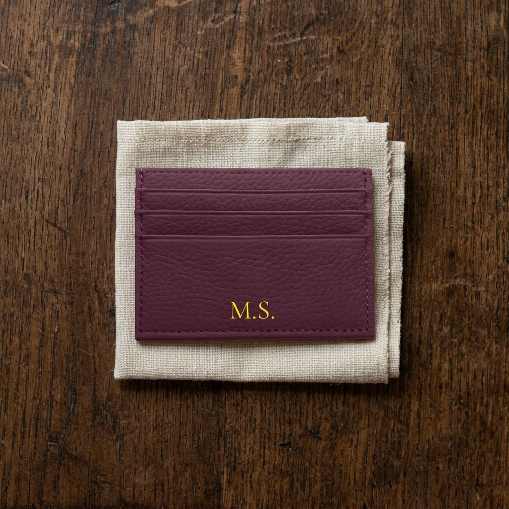Porte-carte personnalisé avec initiales pour femme