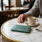 Porte-cartes en cuir pliable personnalisé