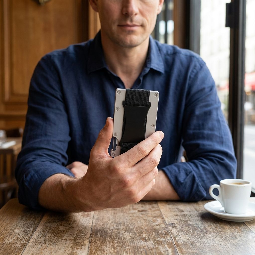Porte-cartes sécurisé pour homme