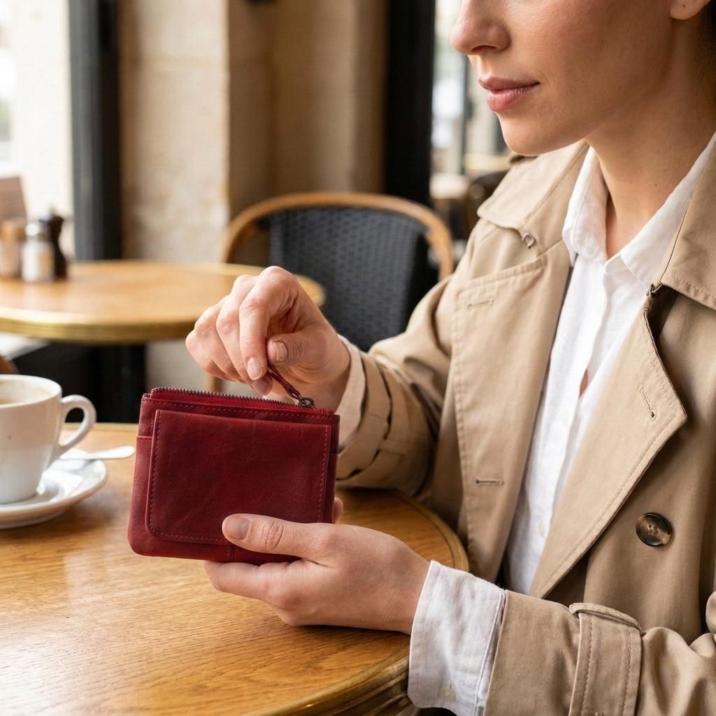 Porte-cartes monnaie luxe pour femme