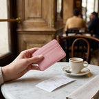 Porte-cartes en cuir simple extra plat
